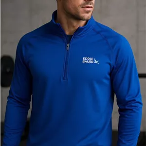 نیم زیپ ورزشی مردانه آبی EDDIE BAUER