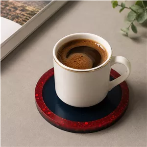 زیر لیوانی شیشهای رزینی 
