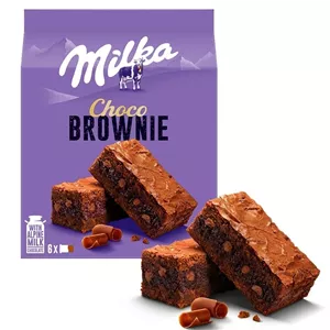 براونی شکلاتی میلکا Milka Choco Brownie با روکش شکلات شیری 6 عددی