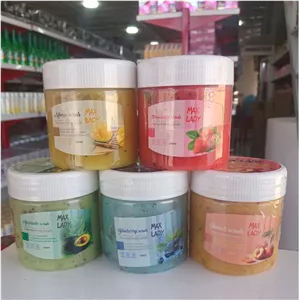 اسکراب شنی لایه بردار و روشن کننده مکس لیدی اورجینال 350 میل 5 عددی رایجه توت فرنگی هلو بلوبری اووکادو انبه
