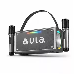 اسپیکر پرتابل بلوتوثی آئولا AULA K19 + دو میکروفن کاراکوئه
