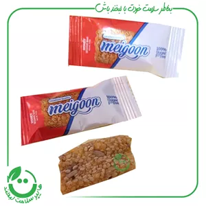 فرآورده کنجد عسلی با مغز دانه های خوراکی میگون 10گرم