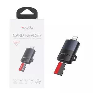 رم ریدر Yesido مدل GS37 Type-C TF Card Reader - خاکستری (گارانتی 18 ماه تعویض نیکان همراه)