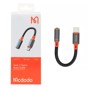 تبدیل Type-C به جک 3.5 میلی متری Mcdodo مدل CA-7561 - مشکی (گارانتی متین) - اصلی