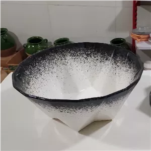 کاسه گود طرح الماس خالدار، کاسه سرامیکی خالدار 