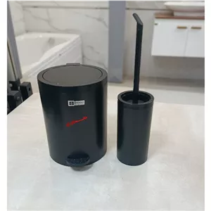 سطل و برس هارمونی مدل روشا رنگ مشکی مات