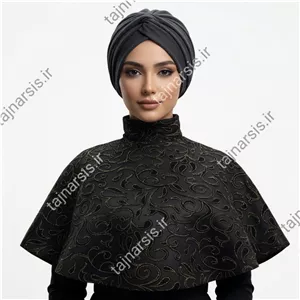 یقه حجاب توردار