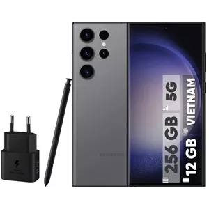 گوشی موبایل سامسونگ مدل Galaxy S23 Ultra دو سیم کارت ظرفیت 256 گیگابایت و رم 12 گیگابایت به همراه شارژر 25 وات سامسون...