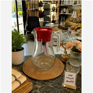 پارچ شیشه ای در دار،پارچ آب خوری ،پارچ یخچالی