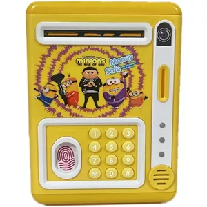 اسباب بازی قلک موزیکال گاوصندوقی مدل MV811 با حسگر اثر انگشت (پس کرایه) (زرد, سبز)