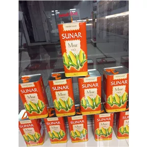 روغن ذرت خالص سونارSUNAR Misir Yagi حجم 5 لیتری قوطی فلزی اصل ترکیه