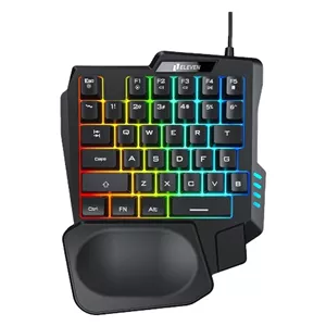کیبورد گیمینگ ایلون مدل GK104، سوییچ ممبران، Tenkeyless، نورپردازی LED RGB