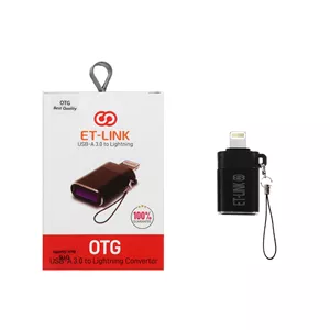تبدیل ET-LINK USB3.0 OTG Lightning -مشکی