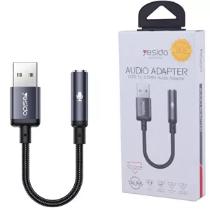 تبدیل USB به جک 3.5 میلی متری یسیدو YAU46