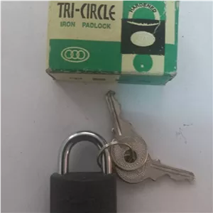 سه عدد قفل آویز 25 میلی متری مدل TRI CIRCLE کد غرفه 13
