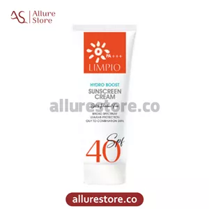 کرم ضد آفتاب لیمپیو فاقد رنگ Spf40 مناسب انواع پوست 50mlآلور استور