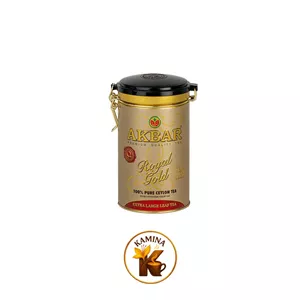 چای سیاه سلطنتی طلایی قوطی اکبر 150گرمی (گلد)
