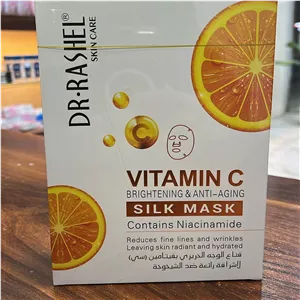 ماسک ابریشمی روشن کننده و ضد پیری ویتامین C دکتر راشل