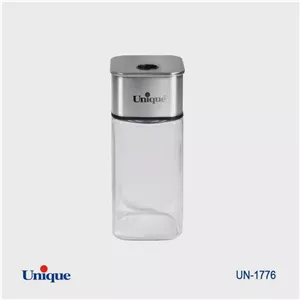 جا ادویه و نمک پاش شیشه ای یونیک مدل گرد و مربع