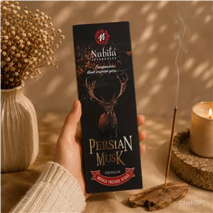 عود دست ساز پرشین مشک Persian musk (برند nabila) شاخه ای