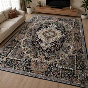 روفرشی 12 متری مخمل ابریشم طرح کهکشان 804 رنگبندی متنوع ضخیم و سنگین