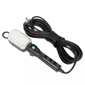 چراغ سیار دستی دوره گرد مکانیکی 220 ولت برقی مدل 25LED با طول کابل 10 متر
