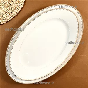 دیس تک چینی زرین طرح سپیدار درجه یک ( یک عدد ) 