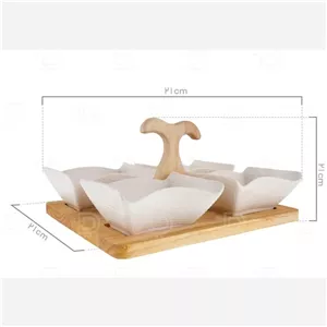 اردو خوری متوسط 4 عددی چوب چینی ریور River کد 2719 