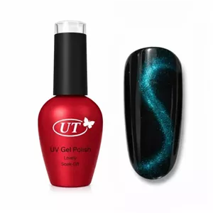 لاک ژل ترکیبی ناخن اتوپیا مدل 9D شماره 105 رنگ مشکی