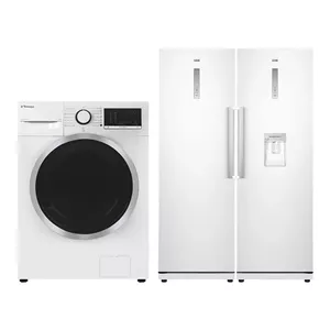 یخچال فریزر دوقلو 40 فوت سام مدل RR65-RZ65W به همراه ماشین لباسشویی 9 کیلوگرم اتوماتیک تکنوگاز مدل WMFL914W2N