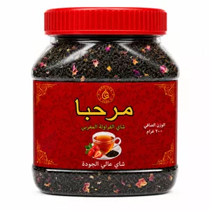 چای توت فرنگی مرحبا حجم 200 گرم اورجینال