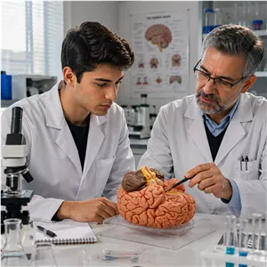 مولاژ آموزشی مدل مغز انسان 2 تکه 