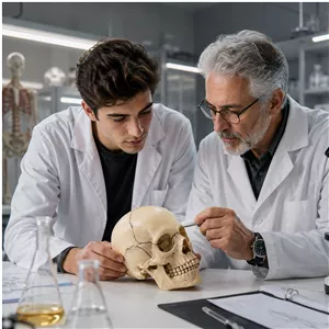 آناتومی انسان مدل جمجمه قابل جداسازی