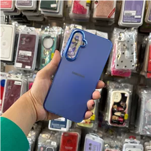 گارد A35 سامسونگ مدل سوکول ساده رنگ آبی