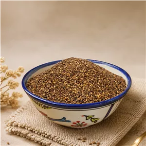 کنجد قهوه ای بوداده محلی 500 گرمی