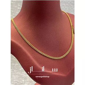 زنجیر کارتیر 18 عیار کم اجرت ارسال رایگان گالری طلای ساناز 