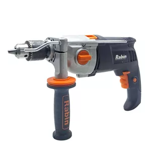 دریل چکشی گیربکسی سه نظام 13 میلی متری 1050 وات صنعتی رابین مدل 1050W کد R1007