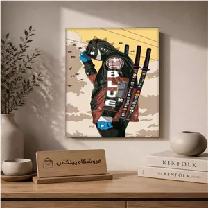 تابلو شاسی پینکمن طرح انیمه سامورایی - Anime Samurai Phone کد Jm 28