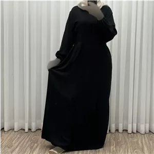 پیراهن ساحلی زنانه مدل آیدا نخی فری سایز با کمربند