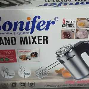 همزن برقی Sonifer مدل SF‑7021 (5 سرعته، موتور مسی 300 وات