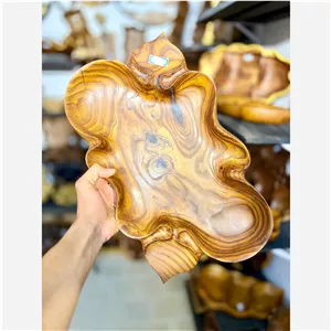 سینی چوبی روستیک از جنس سنجد