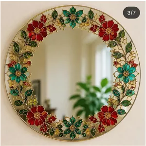آینه ویترای سنتی گل