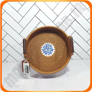 سبد سمفونی دسته دار لر 51268 سایز 2 رنگ خردلی زیباسازان