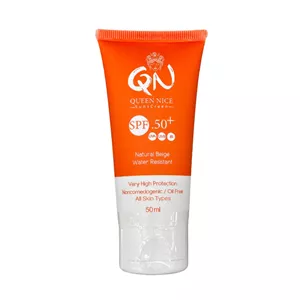 ضد آفتاب رنگی کوئین نایس SPF 50+محافظت قوی و پوشش طبیعی