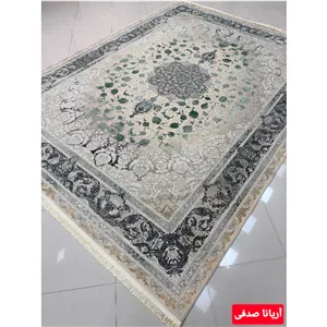 فرش 1200شانه تراکم 3600 کف ساده 12متری آریانا 201 صدفی 