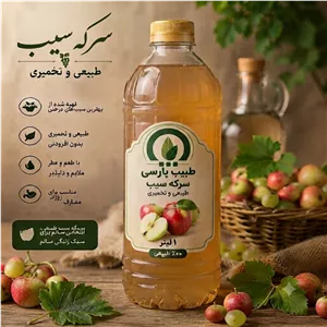 سرکه سیب خانگی ( طبیعی و ارگانیک )