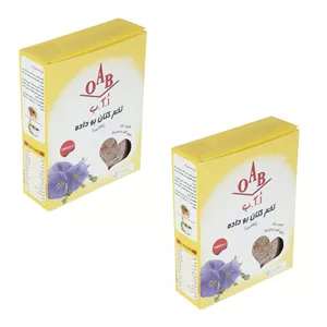 تخم کتان بو داده اُ آ ب - 200 گرم بسته 2 عددی