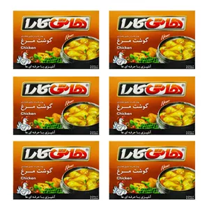 پودر فشرده حاوی عصاره گوشت مرغ هاتی کارا - 80 گرم بسته 6 عددی