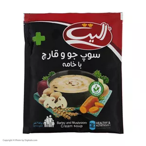 سوپ نیمه آماده جو و قارچ با خامه الیت - 80 گرم