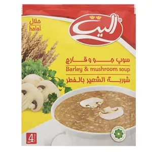 سوپ نیمه آماده جو و قارچ الیت مقدار 65 گرم